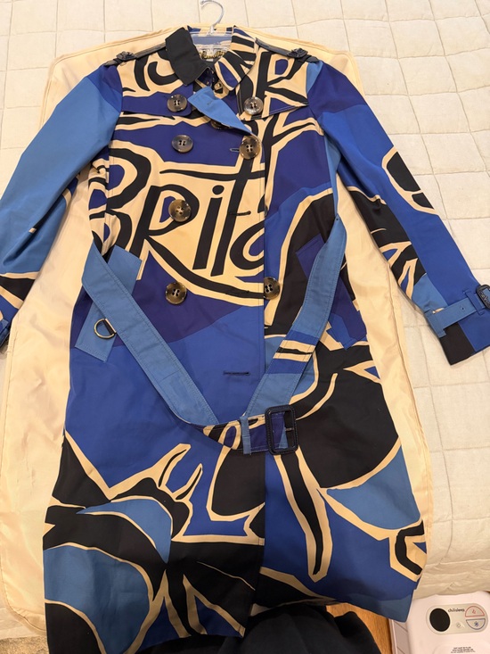 Burberry Jackets & Blazers - RARE Burberry Prorsum Trench Coat with Bee Graphic